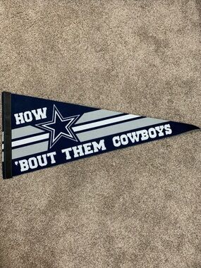 Dallas Cowboys How Bout Them Cowboys 12x30 Felt Pennant Flag